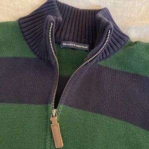 Brandy Melville | Sweaters | Brandy Melville Aleah Cotton Stripe Navy And  Green Sweater | Poshmark
